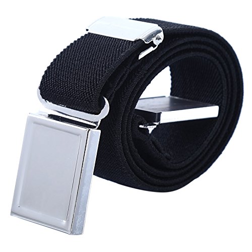 WELROG Cintura magnetica elastica per bambini - Ragazzi con cinturini elasticizzati regolabili Ragazze Cinture per bambini di AWAYTR (Nero 1)