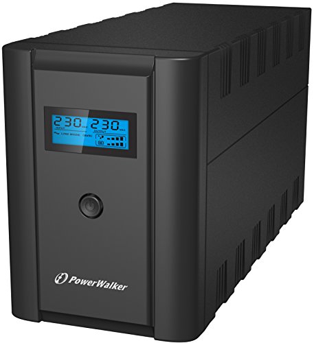 PowerWalker VI 2200 SHL Line-Interactive 2200VA 6AC Alimentatore (UPS) (2200 VA, 1200 W, 170 V, 280 V, 230 V, 230 V), Nero
