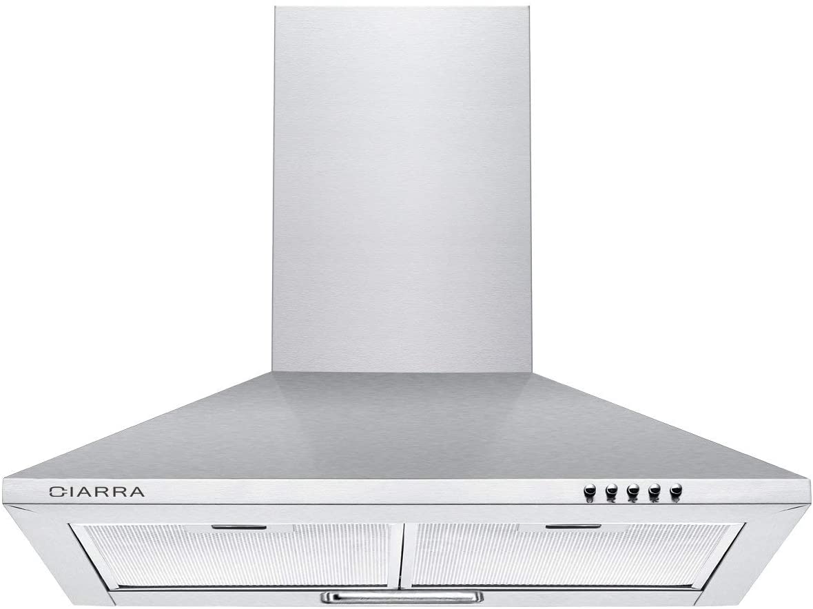 CIARRA CBCS6201 cappa da cucina 60cm in acciaio inossidabile (argento)