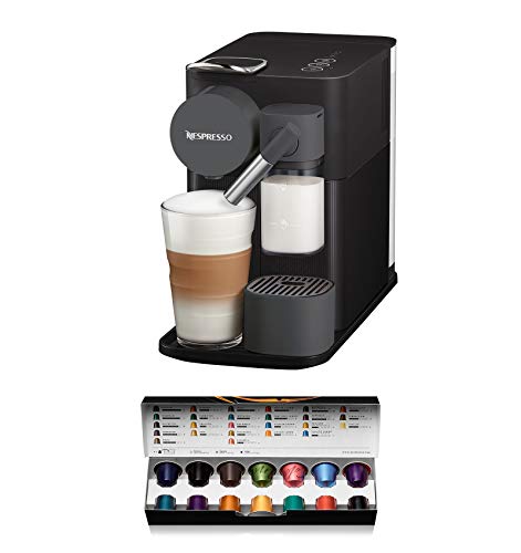 DeLonghi Lattissima One Black EN500B Macchina per Espresso Automatica Incasso, 0.03 L, 9 tazze , Nero