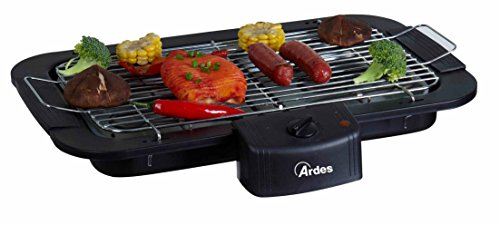 Ardes AR1B01 - Barbecue Senza Fumo Elettrico Portatile, Regolazione Temperatura, 2200 W, Nero
