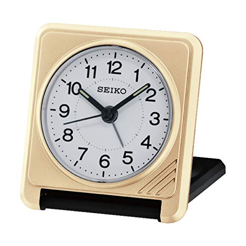 Seiko Sveglia analogica in plastica da Viaggio Oro QHT015G