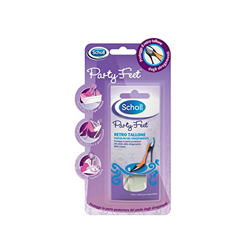 DR SCHOLL'S PARTY FEET RETRO TALLONE in gel trasparente