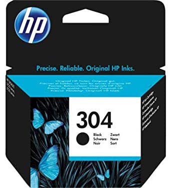 HP 304 N9K06AE Cartuccia Originale per Stampanti HP a Getto di Inchiostro, Compatibile con Stampanti HP DeskJet 2620 e 2630, HP Deskjet 3720, 3730, 3750 e 3760, HP ENVY 5010, 5020 e 5030, Nero