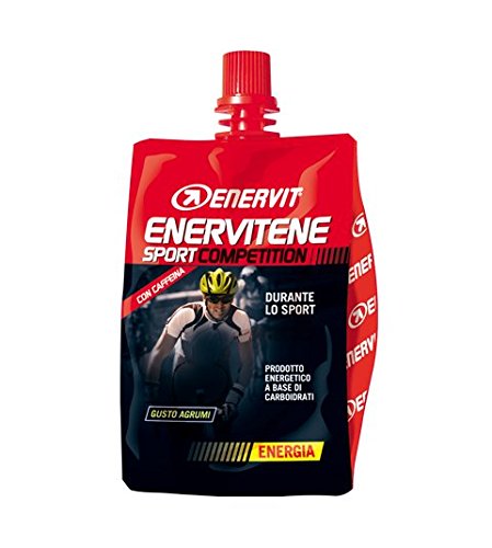 Enervit Enervitene Sport Competition Gusto Agrumi Con Caffeina, Confezione da 18 Cheerpack