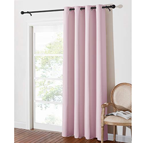 PONY DANCE Tenda per Bambini Cameretta Tende Oscuranti Termische Isolante con Occhielli Tende Moderne 1 Pannello 132x210 CM Rosa Chiaro