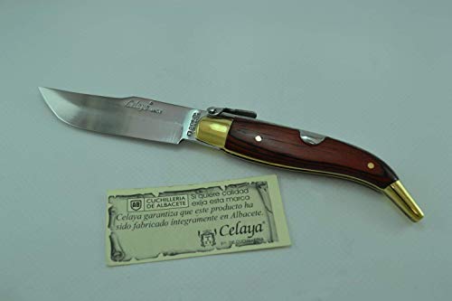 Coltello Celaya Classic Albacete Ottone legno rosso 8 cm