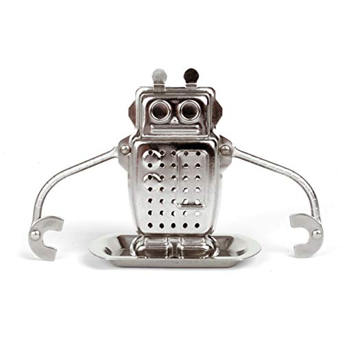 Kikkerland Robot Tea Infuser And Drip Tray