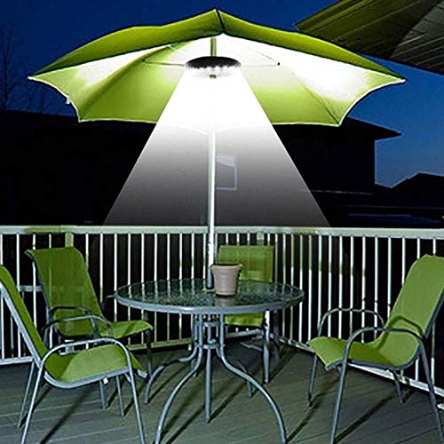 Luce per ombrellone a LED, 28 luci per ombrelli a LED, 3 tipi di luminosità, lampada per ombrellone da esterno