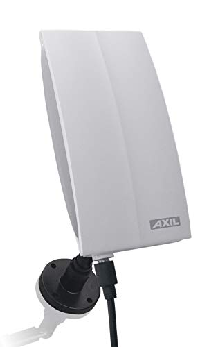Engel AN0264L – Antenna TDT (fino a 46 dBi, adatto a esterni e interni), colore: bianco