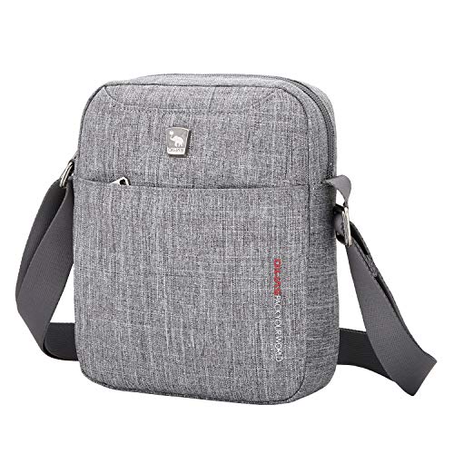 OIWAS Borsello da Uomo Tracolla Borse a Spalla Piccola Borsa Mini Messenger Bag per Viaggi Vacanza Escursione Camminare Gita