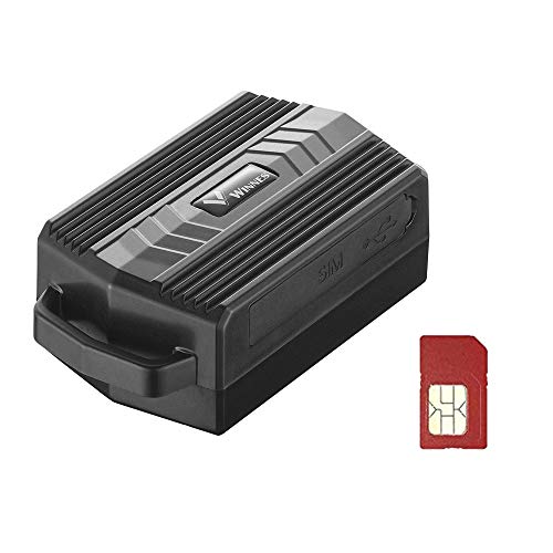 GPS Tracker con SIM, Tracciatore di Posizione GPS per Auto/Veicoli, Mini Localizzazione GPS con Forte magnetico Potente e Batteria 3000mAh Impermeabile Anti-perso Geo-Fence Alarm App Gratuita