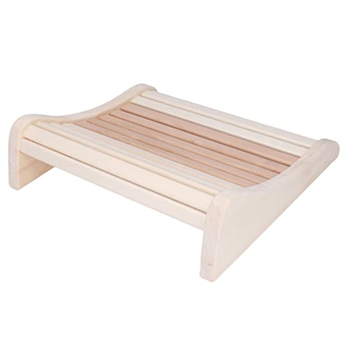 Hidyliu Cuscino per Il Collo Cuscino per Sauna Alleviare Il Dolore Comodo Pratico Rilassante Confortevole Design Ergonomico Supporto Posteriore in Legno