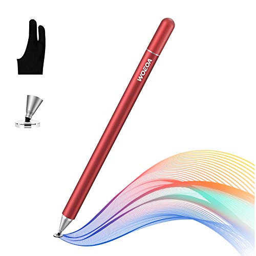 WOEOA Stylus Penna, Penna Touch Pennino Tablet Penna per iPad Tablet Punta Fine Universale con Artist Guanto per iPad,iPhone,Smartphone,Touchscreen e Tablet