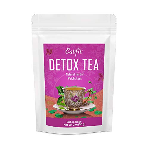 Catfit 28 giorni Detox Tea Bruciare grasso Perdita di peso Teatox Tisana per la pulizia (Detox 28 giorni)