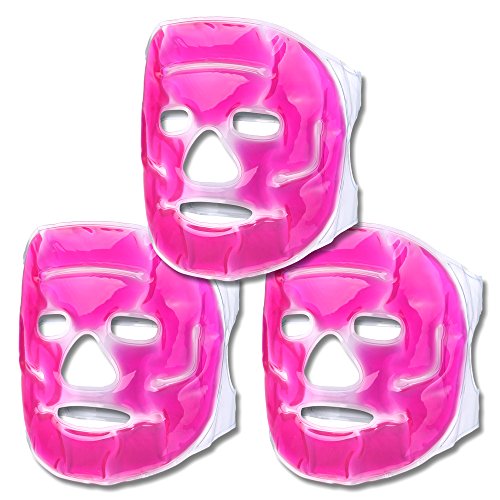 Schramm® Set 3 Pezzi Maschere di Raffreddamento Maschere di Raffreddamento Maschera Rosa Maschera di Raffreddamento Maschera di Raffreddamento Occhiali