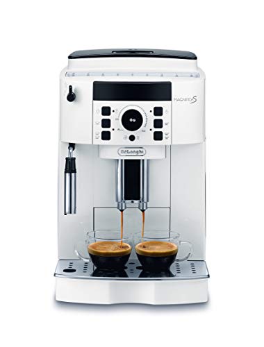 De'Longhi Magnifica S ECAM21.110.W Macchina da Caffè Automatica per Espresso e Cappuccino, Caffè in Grani o in Polvere, 1450 W, Bianco