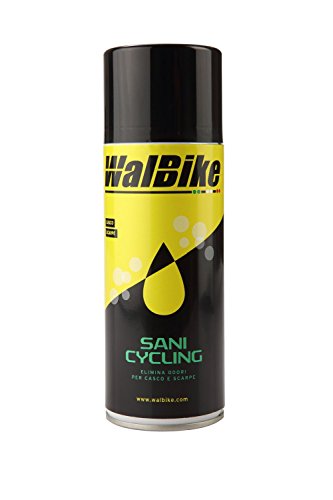 WalBike - SANI Cycling 400 ml - Elimina Odori e Batteri per Casco e Scarpe da Ciclismo