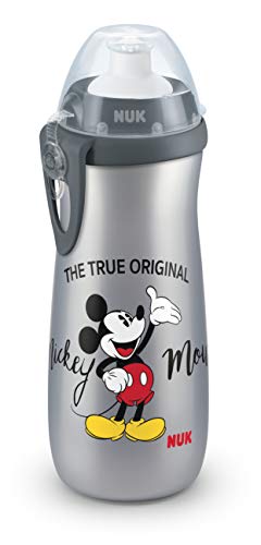 NUK Disney Sports Cup tazza biberon | con ugello di sollevamento | Senza BPA | 450 ml | Mickey Mouse
