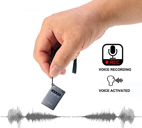 Registratore Vocale Digitale,Voce Attivata registratore Riproduzione con 3.5mm Plug Auricolare - 10 ore per riproduzione & 15 ore Riduzione Del Rumore Registratore Audio Sonoro con 16GB Memoria Carta