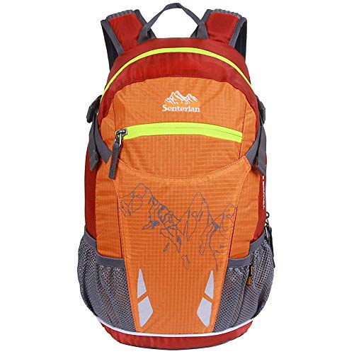 EGOGO 20L Leggero Piccolo Trekking Ciclismo Zaino Zainetto con Rain Cover S2321 (Orange)