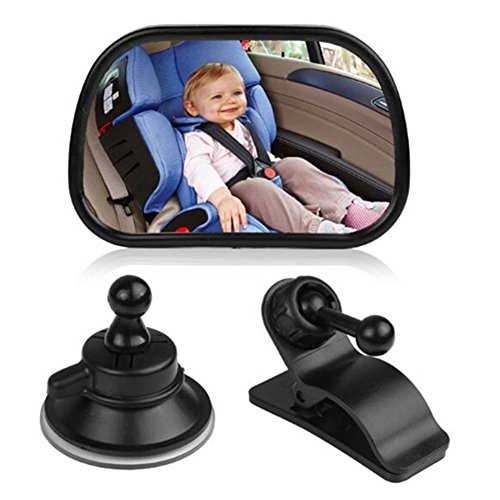 ZYTC Specchietto per auto per bambini Specchietto per auto di sicurezza per bambini Specchietto retrovisore per sedile posteriore regolabile con ventosa