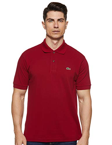 Lacoste L1212, T-Shirt Polo, Uomo, Rosso (Bordeaux 476), FR 4
