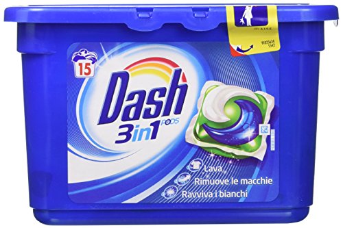 Dash Capsule Detergente 3 in 1 - Confezione da 15