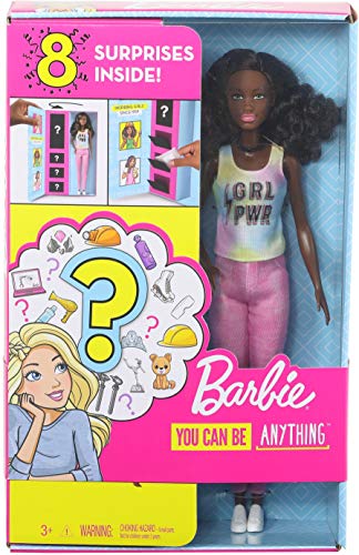 Barbie- Carriere a Sorpresa Bambola e 2 Outift Geologa e Toelettatrice Giocattolo per Bambini 3+ Anni, GLH63