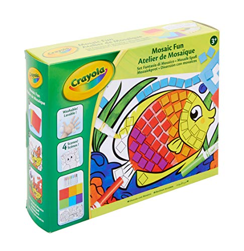 GOLIATH Crayola - Teiera di Mosaica - Kit di attività a Partire da 4 Anni - Gioco di Disegno e colorare
