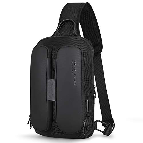 MARK RYDEN Zaino Monospalla Uomo Impermeabile Borsa a tracolla Grande a Tracolla Antifurto Zaino Daypack casual leggero per iPad 9,7 pollici