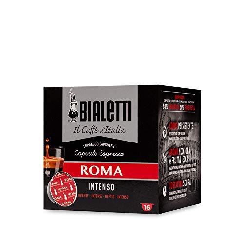 Bialetti Caffè d'Italia Roma (Gusto Intenso), Box 16 Capsule