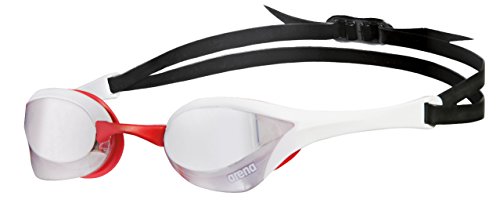 ARENA, Cobra Ultra Mirror, occhialini da Nuoto per Donna e Uomo di Colore Bianco