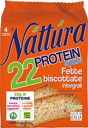Eurofood Fette Biscottate Integrali Nattura Protein Sport - 120 g