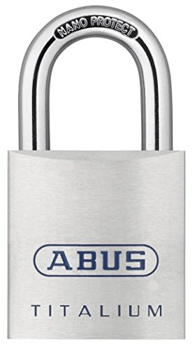 ABUS 562303-80TI/45 Candado Titalium arco Nano protect y llave de 6 pitones 45 mm