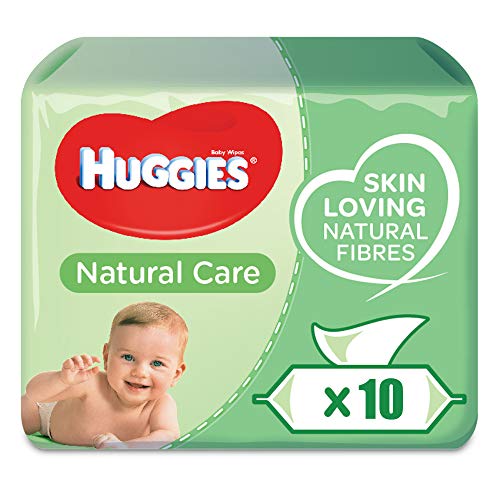 Huggies Natural Care - Salviette per bebè, 10 x 56 salviette - Totale 560
