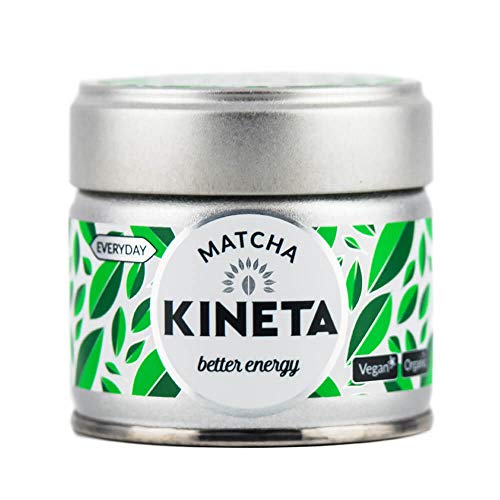 Kineta - Tè verde Matcha biologico per tutti i giorni | Tè Matcha giapponese | Polvere verde intenso | Sano | Naturale e vegano | Grado cerimoniale