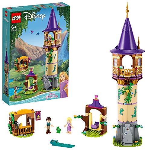 LEGO Disney Princess La Torre di Rapunzel, Set di Costruzioni per Bambine con 2 Minifigure dal Set del Film L'intreccio della Torre, 43187