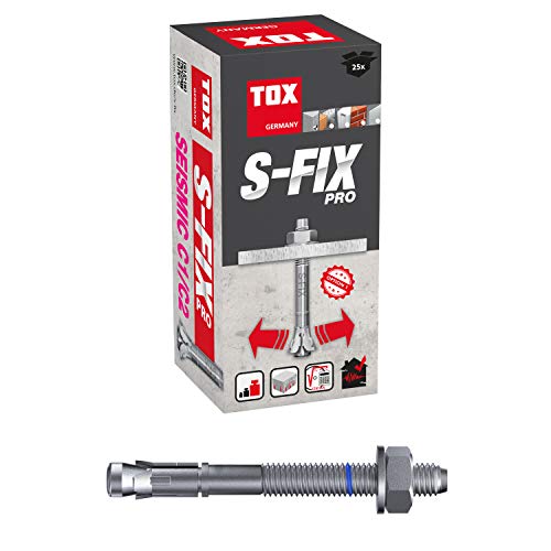 TOX Bullone Ancoraggio S-Fix PRO M10x105x25 mm, 25 pz, 04010216