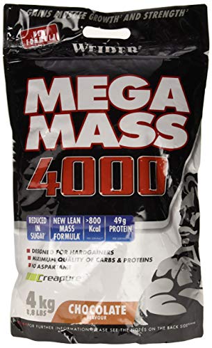 Weider Mega Mass 4000, Gusto Cioccolato - 4 kg