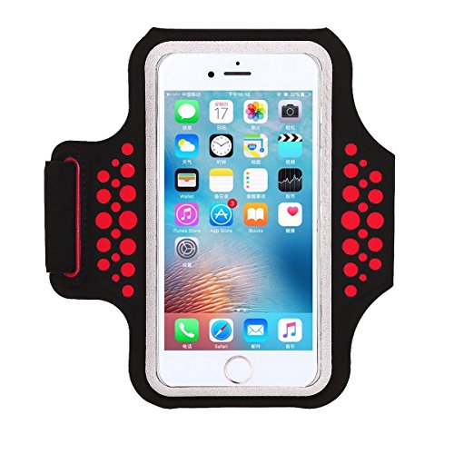 HAISSKY Fascia da Braccio Sportiva Universale con Cinturino Regolabile per Smartphone meno di 6.2 pollici come per iPhone X/XS/XS Max/8 Plus,Galaxy S5 S6 S7 Edge Note 5, Note 8