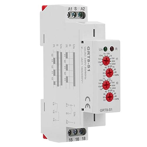 Relè temporizzatore multifunzione a tempo di ritardo GRT8-S1 Relè temporizzato a ciclo asimmetrico mini AC 230V