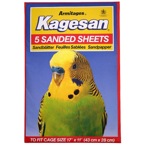 Kagesan - Fogli abrasivi Numero 6, 43 x 28 cm, Confezione da 5, Colore: Rosso