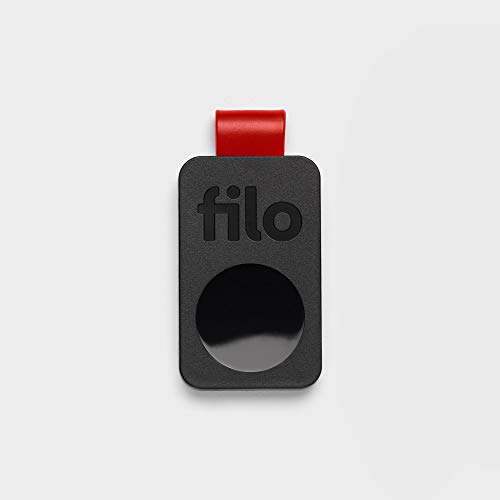 FiloTag Keyfinder 2020 | Localizzatore di Oggetti tramite App. Tracker Bluetooth | Ritrova gli Oggetti che Hai Perso | Misure: 25x41x5mm | Pack da 1, Colore Nero