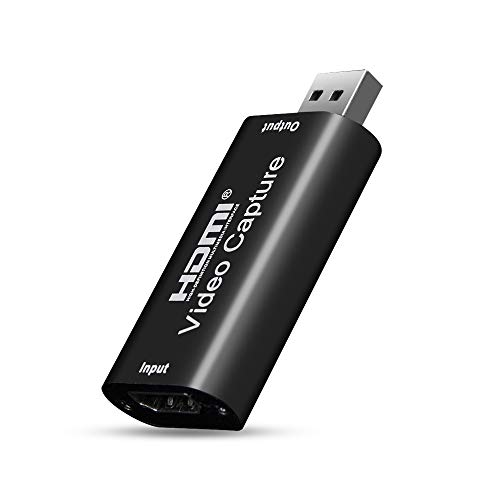 Microvolt Scheda di acquisizione Video da HDMI a USB, 1080p USB2.0 per DSLR/Videocamera/Action Cam