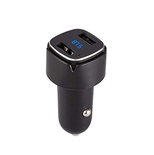 Auto Companion - Trasmettitore FM e caricabatteria universale per auto con 2 porte USB e funzione Bluetooth