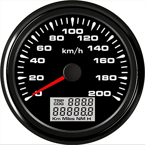ELING Velometro tachimetro GPS universale 0-200 km/h contachilometri per auto da corsa moto 3-3/8 pollici (85 mm)