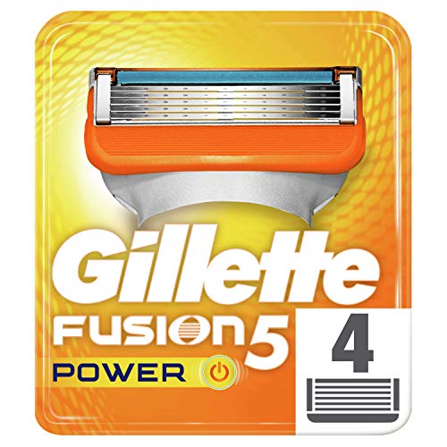 Gillette Fusion 5 Power Lamette di Ricambio Uomo, 4 Ricariche