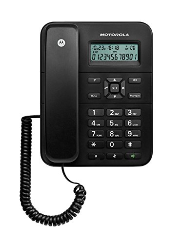 Motorola CT202 Telefono Corded, Nero