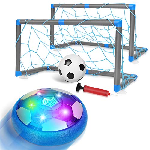 ARANEE Air Hover Calcio, Pallone Calcio Fluttuante Pallone Air Hover Calcio Ricaricabile per Bambini con Paracolpi in Bchiuma e Potenti Luci Regalo Giochi Bambini